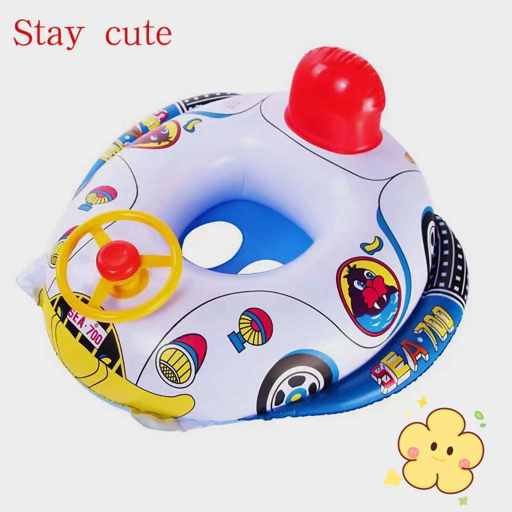 Inflatable airplane boat swimming ring Airplane boat baby swimming ring Inflatable baby swimming toy