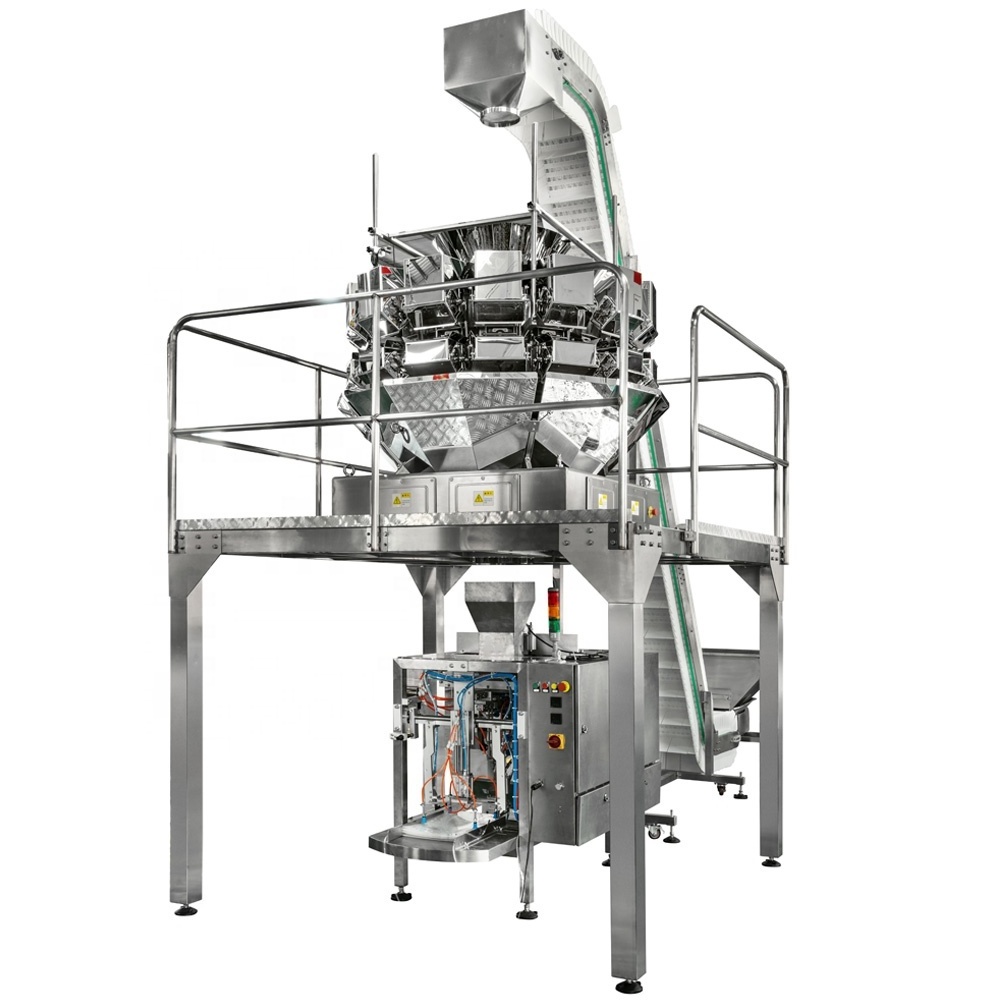 Jerky snack nuts 24 head multihead weigher combi filling scale in other packaging machine