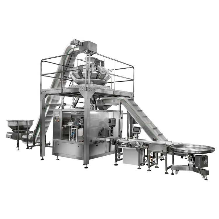 Jerky snack nuts 24 head multihead weigher combi filling scale in other packaging machine