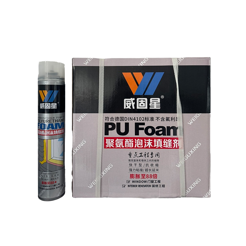 Heat resistance low pressure pu foam spray polyurethane foam caulking all season kitchen cabinet pu foam sealant