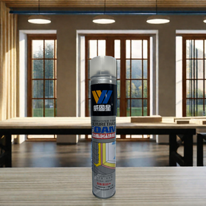 Impact resistance 750ml spray sealant pu foam expandable foam caulk polyurethane pu foam sealant spray adhesive