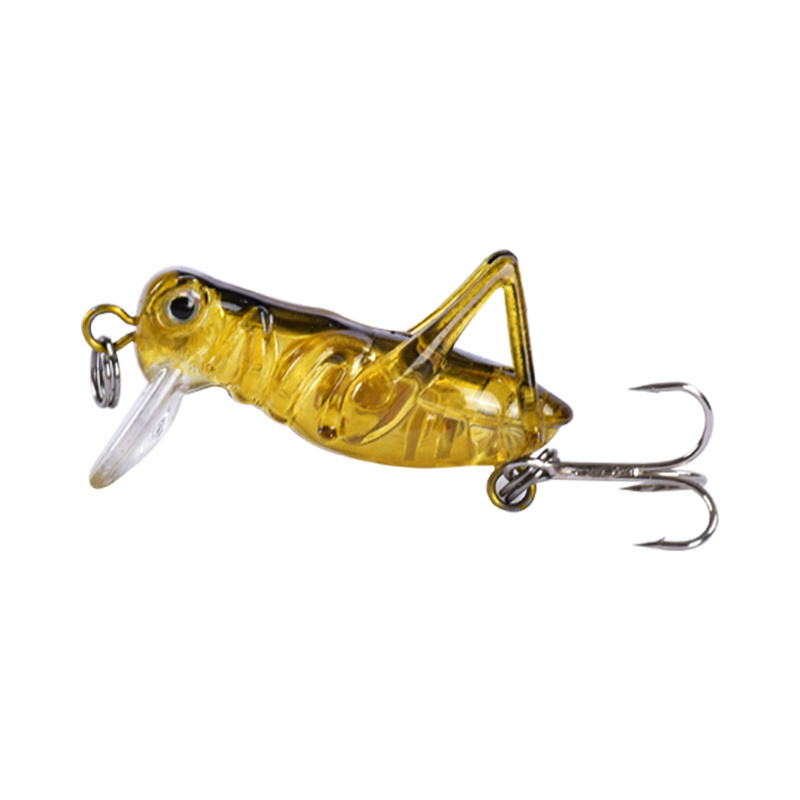 4cm 3g Insects Hard Fishing Lure Minnow Grasshopper Flying Jig Wobbler Lure Artificial Bait