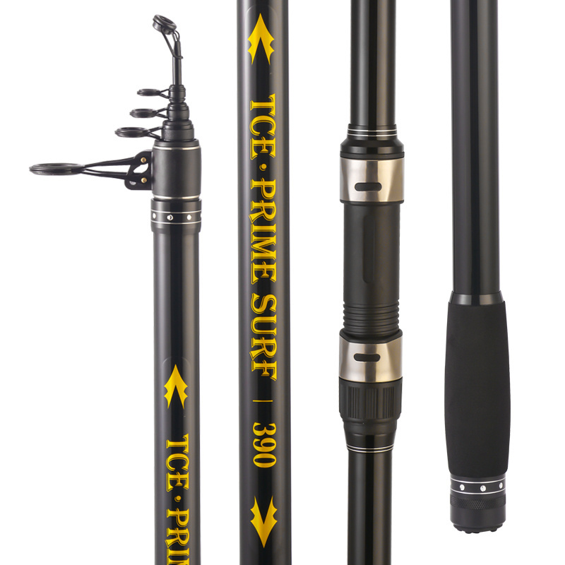 3.6m,3.9m,4.2m,4.5m wholesale fishing rods and reels saltwater telescopic rods surf fishing rod and reel combo set