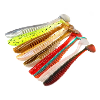 DN 9 colors 11cm 5g paddle tail lure soft plastics lures worm fishing lure saltwater freshwater fishing bait knife bionic fish