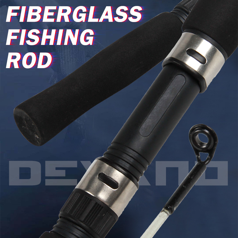 Devano new design deepsea sea boat cheap fiberglass spinning one section fishing rod