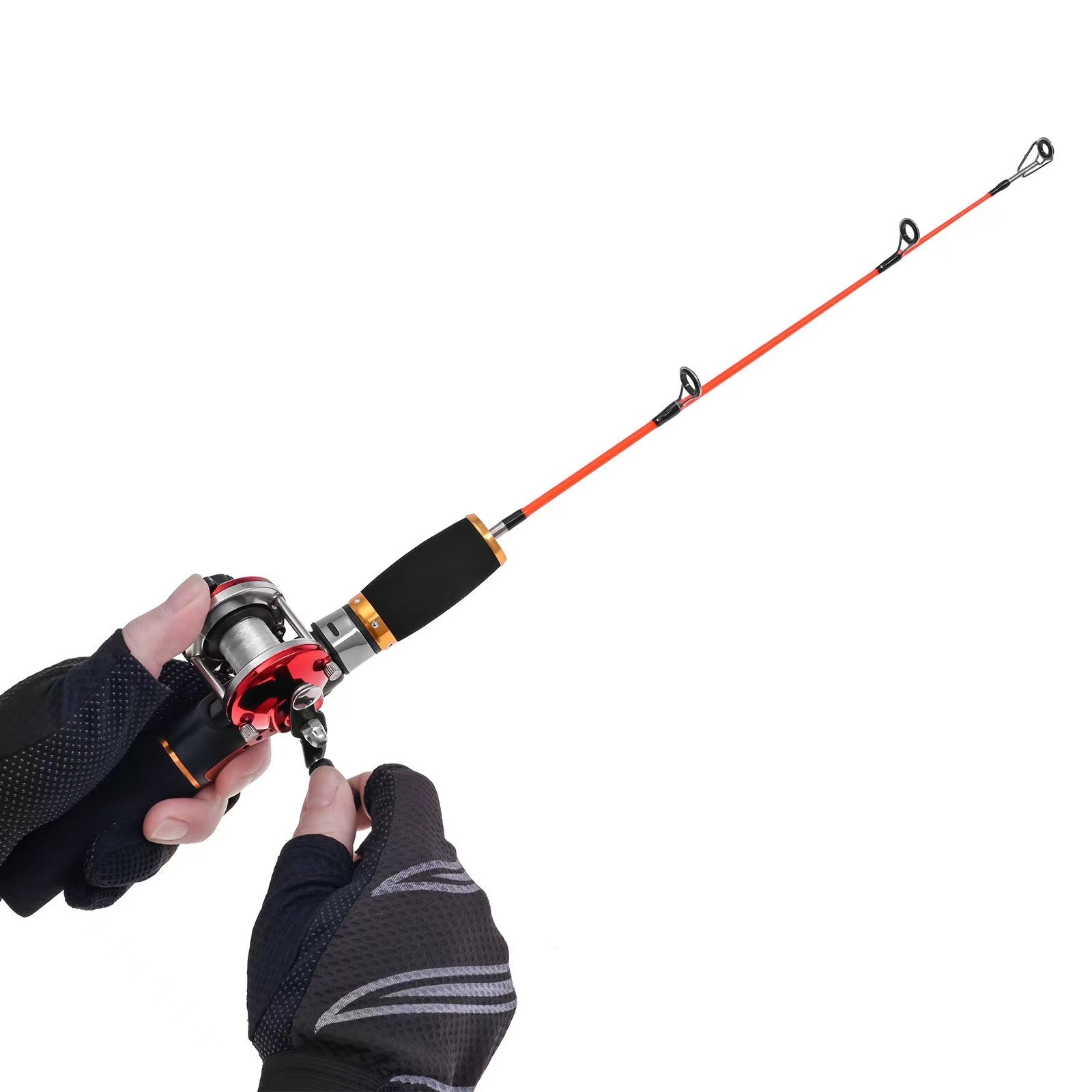 NEWRGY wholesale Lure Baitcasting Reel Ice Fishing Rod And Reel Combo Lure Line Kit