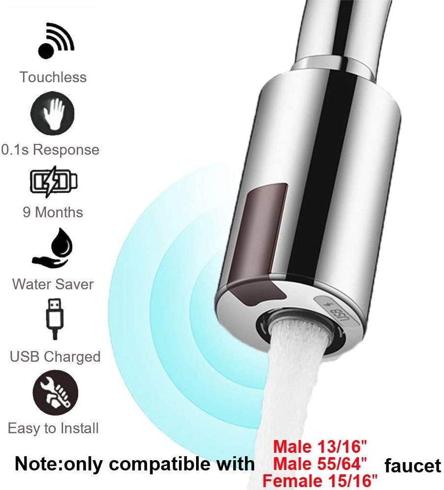 Touchless Automatic Smart  Kitchen Bathroom Faucet Adapter