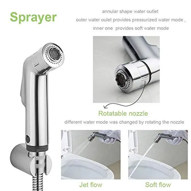 Bathroom white Toilet Handheld Shower Bidet Spray set