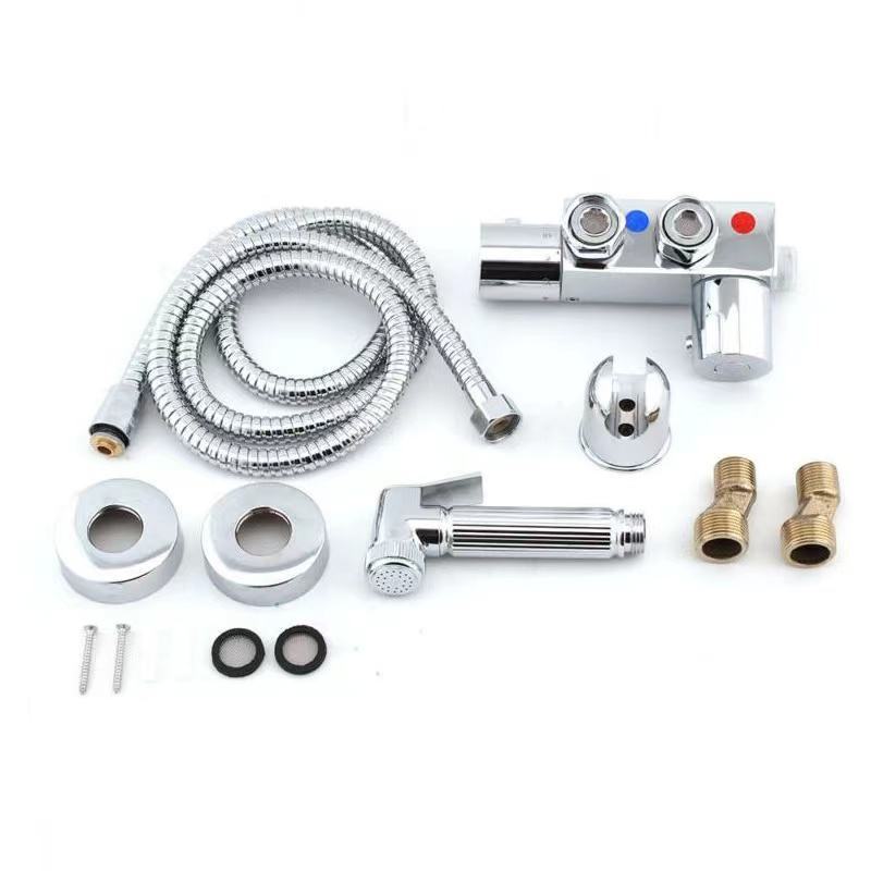 Chrome Hand Held Toilet Bidet Sprayer Thermostatic Bidet Sprayer Kit