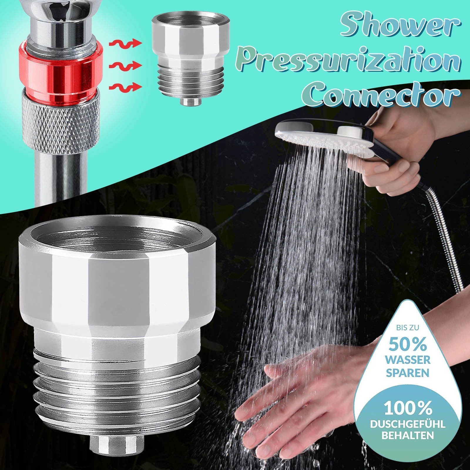 Shower Head Flow Restrictor Water Flow Saver Adapter water saving valve