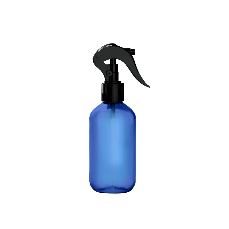 Customization BLUE PET cosmetic bottle 350ml trigger spray bottle plastic shampoo bottle