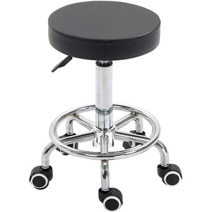 Simple design cheap round adjustable height 360 degree swivling bar stool chairs