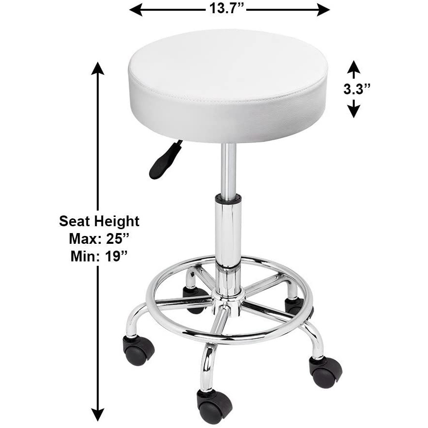 Simple design cheap round adjustable height 360 degree swivling bar stool chairs