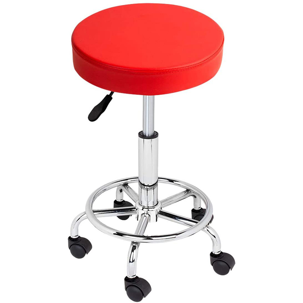 Simple design cheap round adjustable height 360 degree swivling bar stool chairs