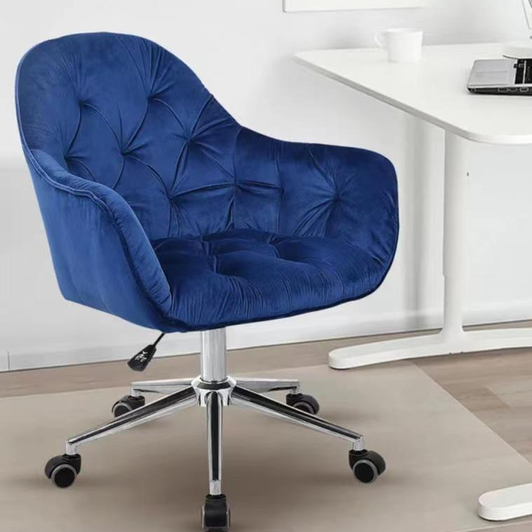 Home office Leisure swivel chair fabric velvet Mid-Back Office Desk Chair