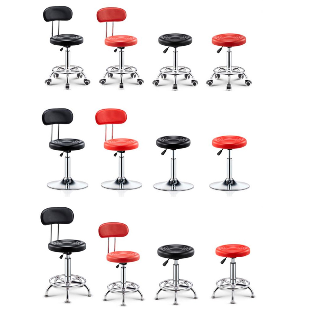 Huzhou anji simple design cheap round adjustable height 360 degree swivling gas lift bar stools