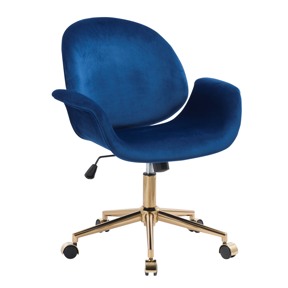 Home office Leisure swivel chair fabric velvet Mid-Back Office Desk Chair