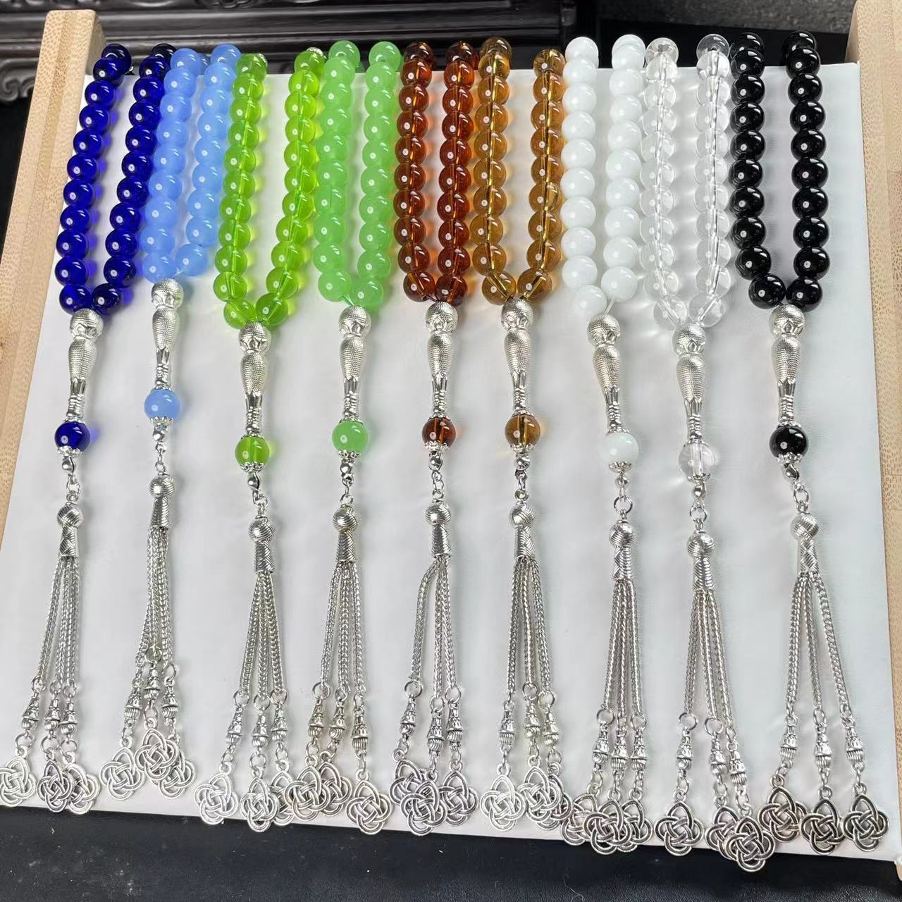 Wholesale Of New Products muslim 10mm obsidian prayer beads 33 Tasbeeh Arabic mid east prayer beads rosary