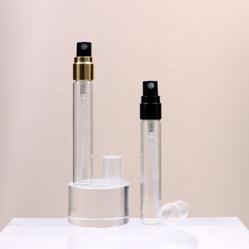 high quality 7ml clear glass bottle refillable perfume atomizer bottle