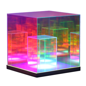 LED Magic Cube Night Light Decoration Mood Lamp Multi-Colored Acrylic Table Lamp for Living Room Bedroom