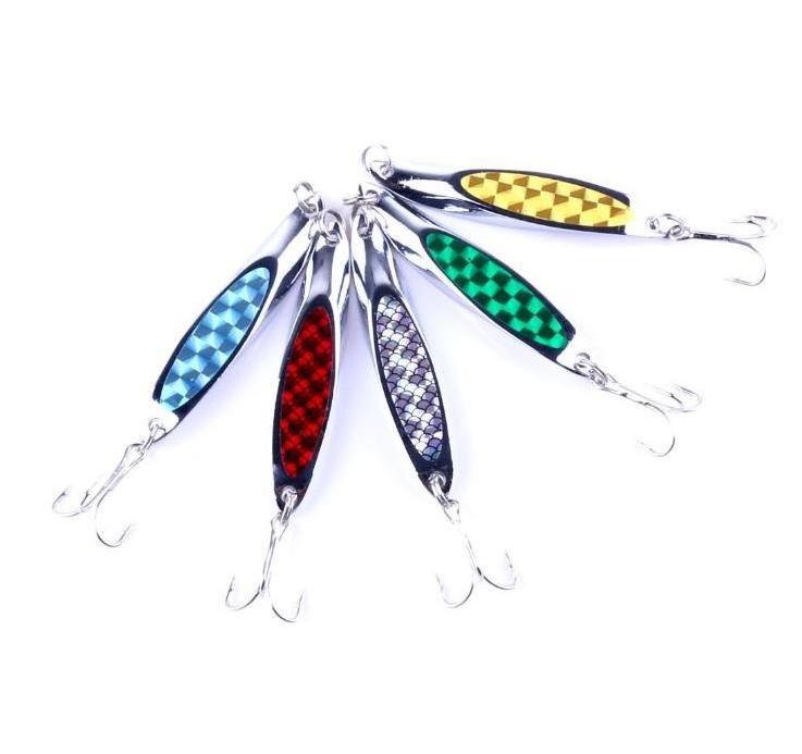 WEIHE 21g wholesale cheap lead artificial  fishing jig spoon metal lure set