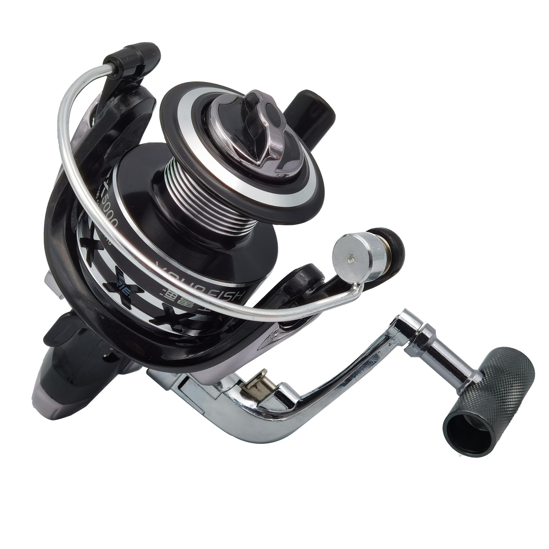 WEIHE Metal Spool Fishing Reel 6-8KG Max Drag CNC Machine Spinning Reel 2000-7000 Series Saltwater Carp Fishing Wheel