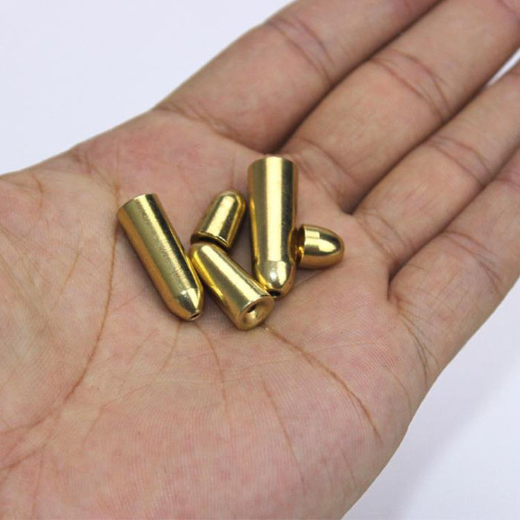 WEIHE 1.8g/3.5g/5g/7g/10g bullet shape weight fishing copper lead sinkers