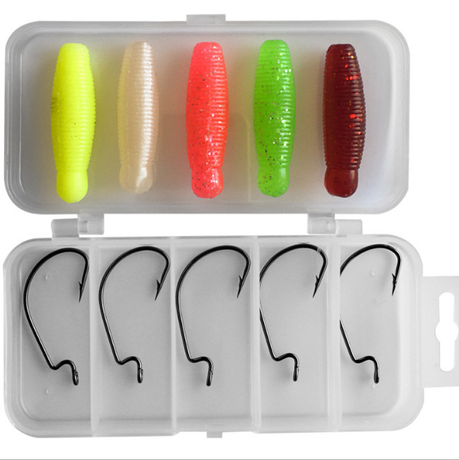 WEIHE 7g & 10g  Soft Baits Fishing Lure Plastic Salt-Impregnated Ring Fry Soft Bait Worm Lure Soft  Fish Salty Fishing Bait