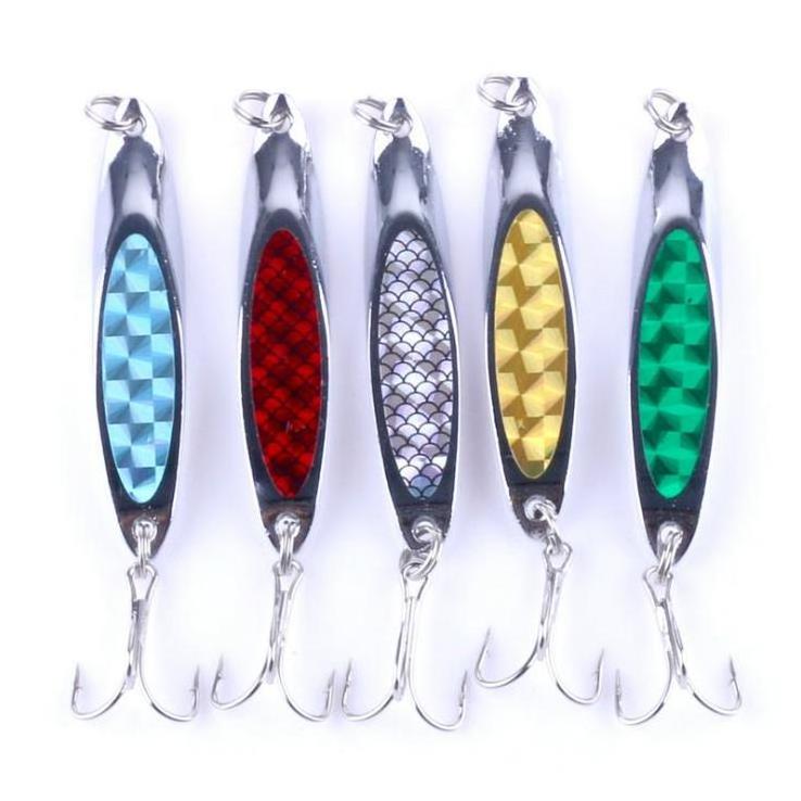 WEIHE 21g wholesale cheap lead artificial  fishing jig spoon metal lure set