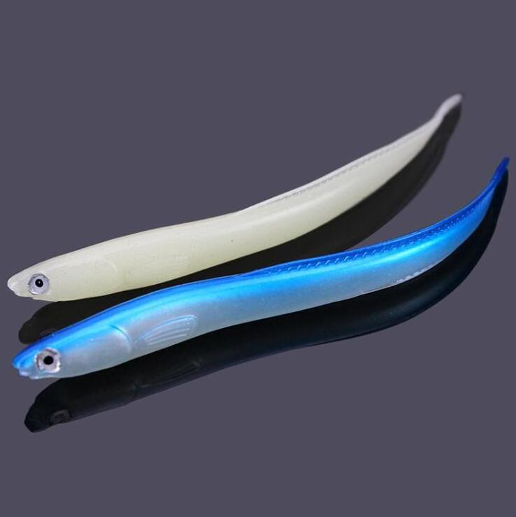 WEIHE  Crazy 14cm 6.3g  Soft Fishing Lure Seabass Artificial Bait Silicone Electric Eel Shad Eel Needfish Fishing Tackle