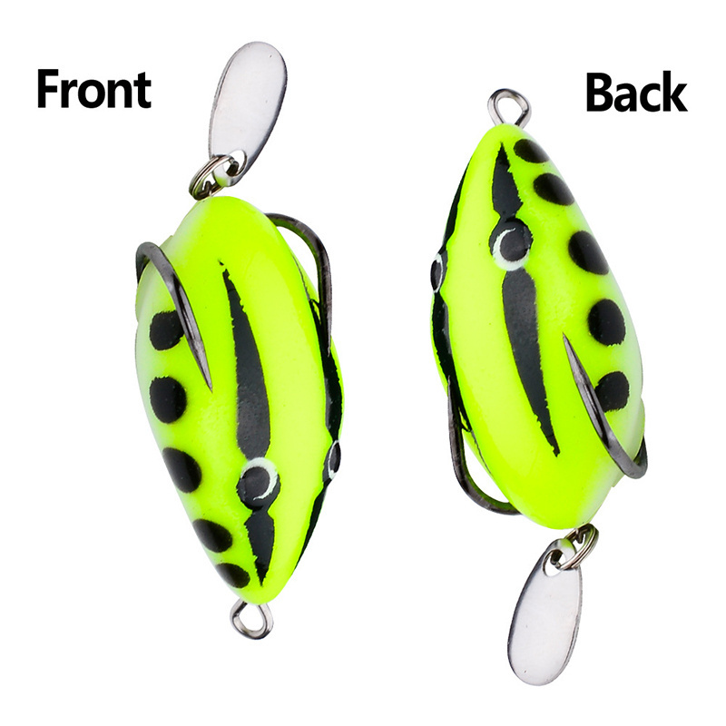 WEIHE 4cm 5g 5Colors Artificial PVC soft frog fishing bait floating soft fishing lure pesca topwater baits with double hook