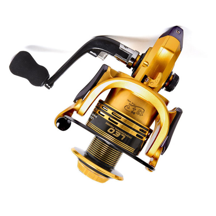 WEIHE Aluminum CNC Spool 5.5:1 Spinning Reel 8KG Max Drag 1000-7000H Handle Line Spool Carp Fishing tackle 13+1BB  Fishing Reel