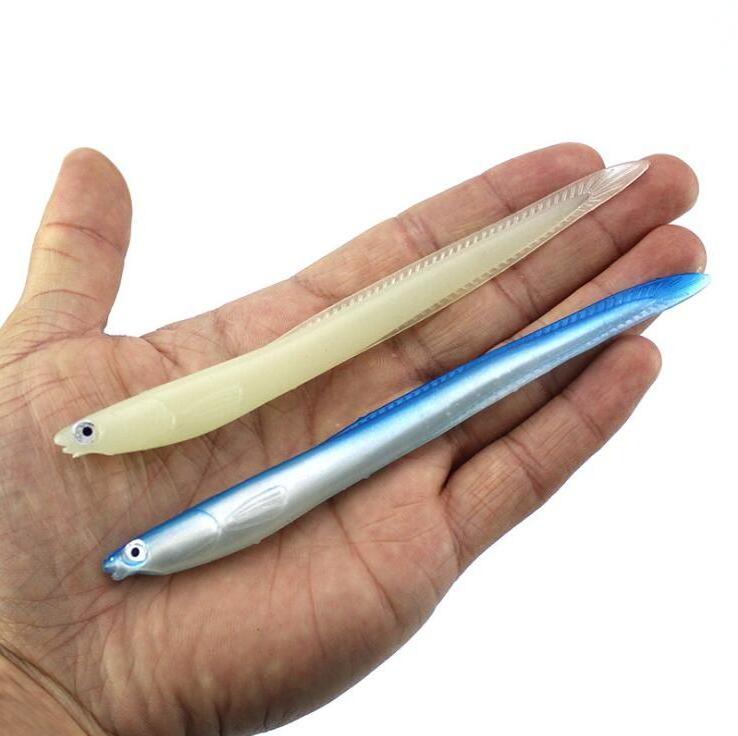 WEIHE  Crazy 14cm 6.3g  Soft Fishing Lure Seabass Artificial Bait Silicone Electric Eel Shad Eel Needfish Fishing Tackle