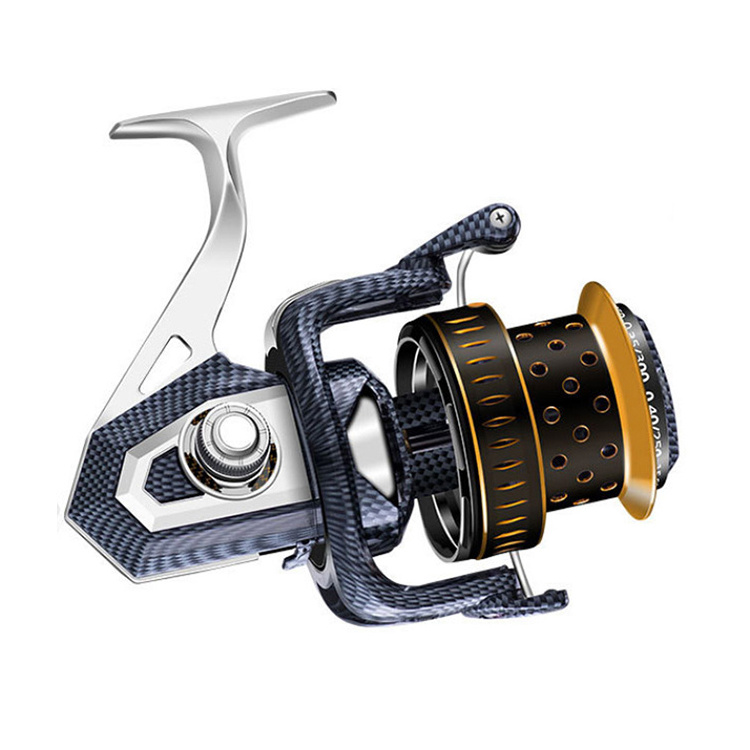 WeiHe Sea Boat Fishing Spinning Reel 8000 - 12000 Coil Drag Max 15kg Saltwater Long Shot Reels Metal Fixed Spool Coils