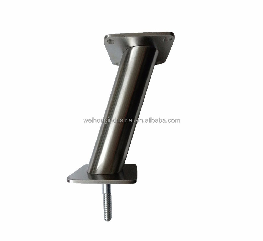 Round Angled table legs for Kitchen Accessories stainless steel leg for table