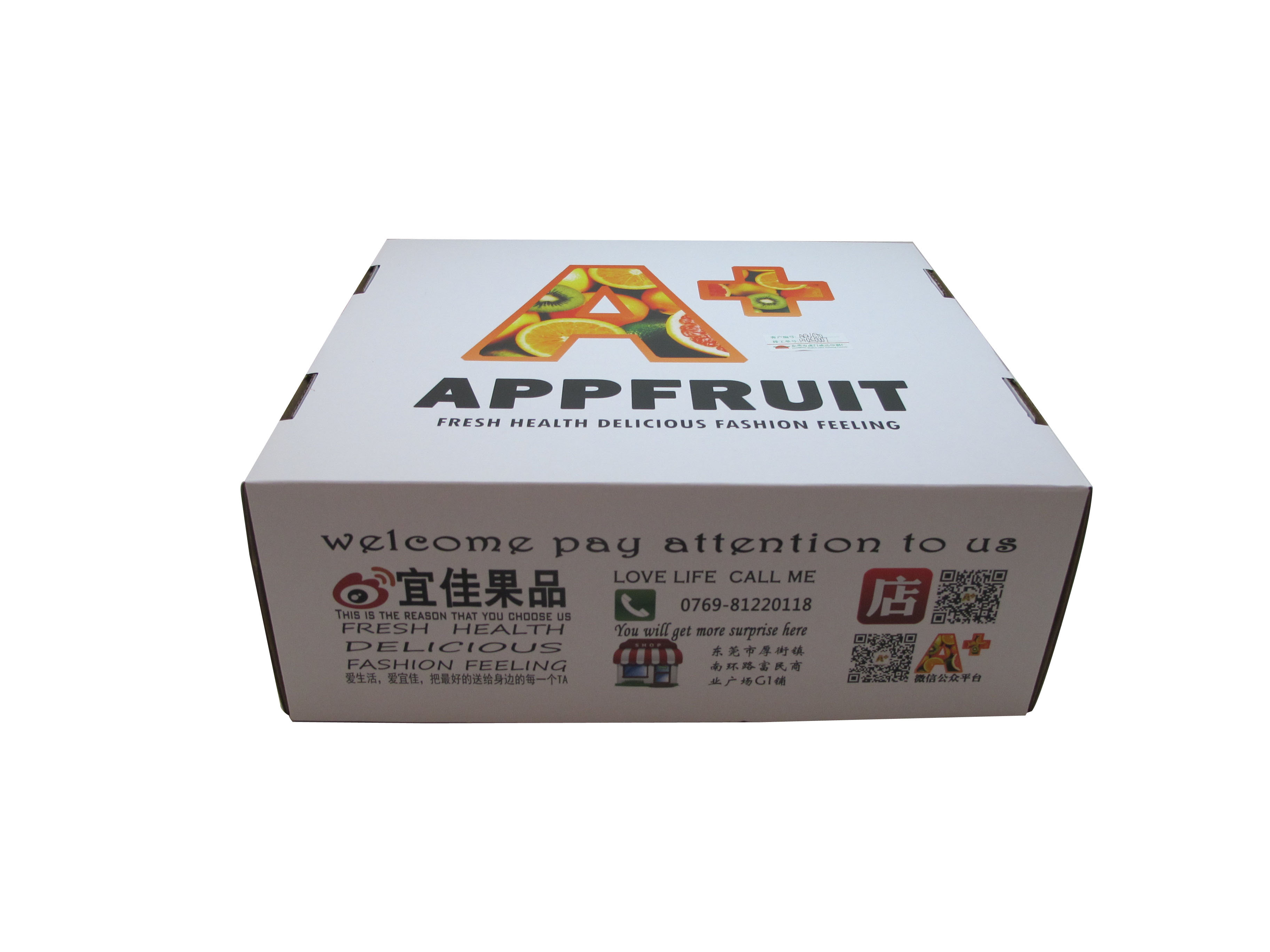 Recycle wholesale mango Cherry corrugated folding Fruit Vegetable Packaging cartons boxes for shipping and display