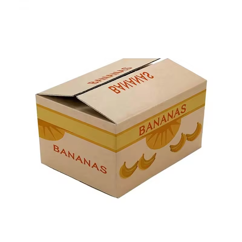 Customized Moving Kraft Shipping Boxes Corrugated Box Cartons for Fruit Apple Orange Durian