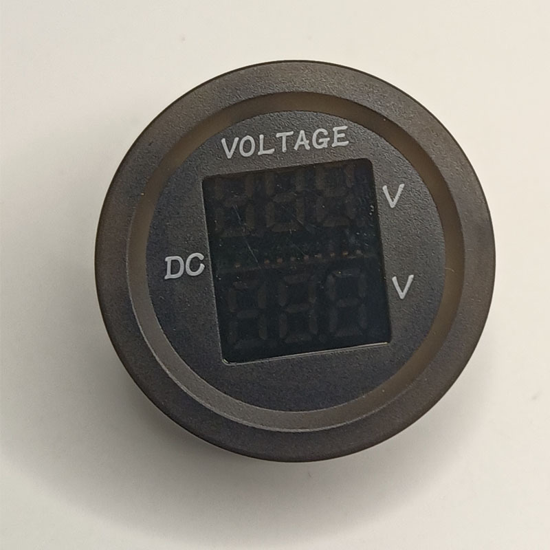 double dual  Voltage Gauge with Digital Display Volt Gauge Round Voltage Gauge with Terminals for Car Motorcycle Travel