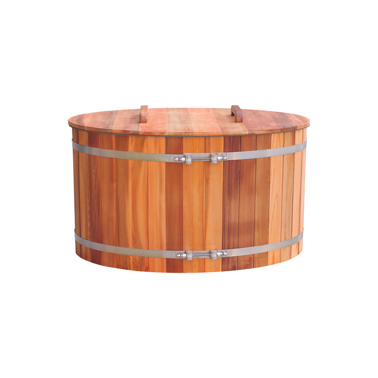 Cold Plunge Tub With Chiller Ice For Sports Recovery Portable Outdoor Wooden Ice Bath Tub