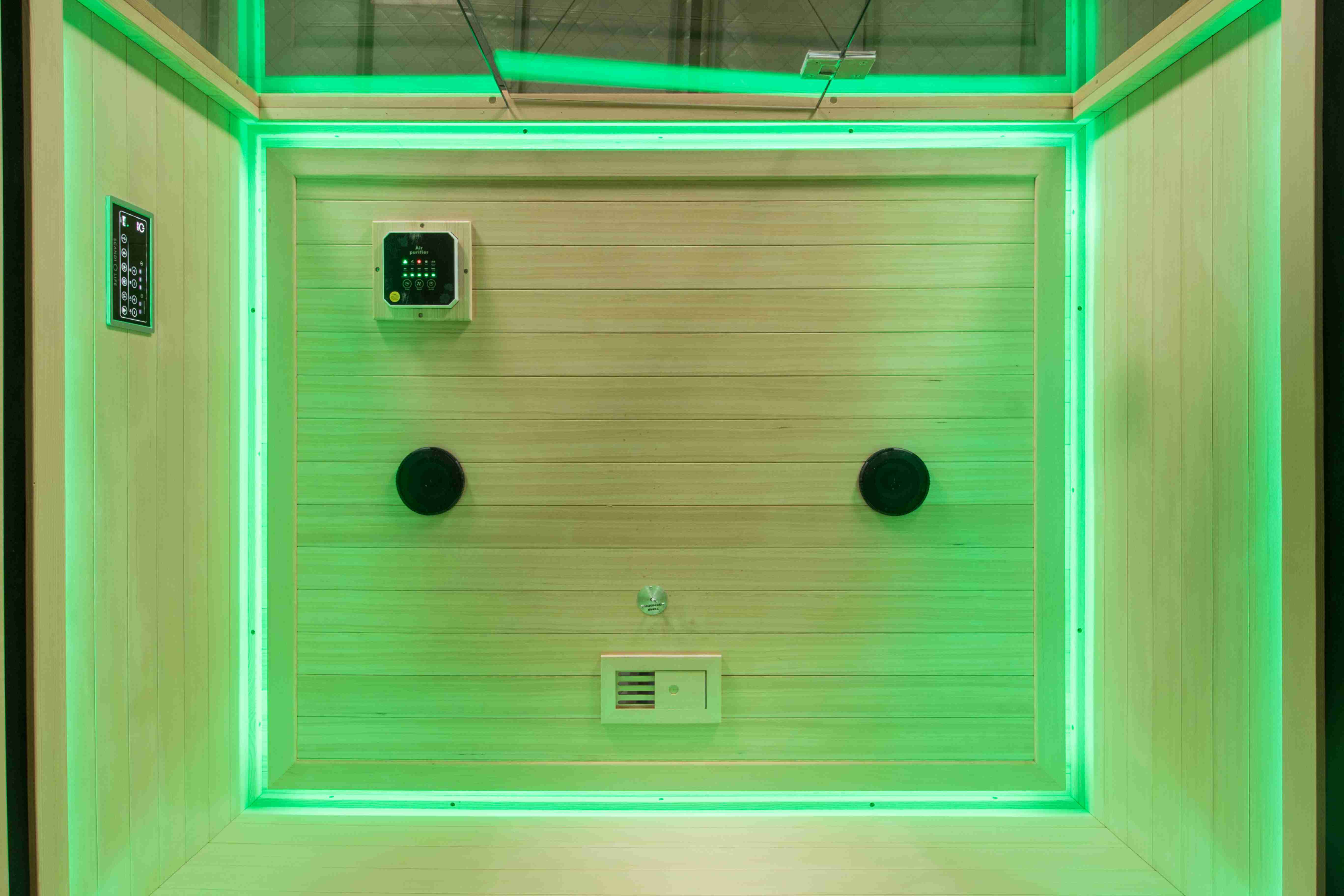 Tempered Glass Door Indoor Sauna Far Infrared Sauna Room Low Emf Infrared Sauna