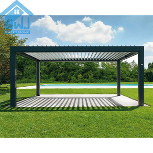 lianhong good service quality pergola gazebo outdoor aluminum pergola made in china outdoor spa gazebo	 	bioclimatic pergola