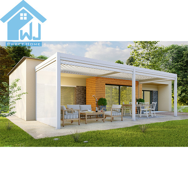 Waterproof Louver Roof Pergola  Gazebo Roof Material for Outdoor Patio Modern Aluminum Pergola