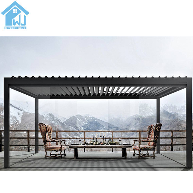 aluminum pergola canopy 3x3 3x4 4x4 3x6 4x6 6x3 6x4m oem pergola outdoor aluminium  outdoor aluminum wall mounted pergola