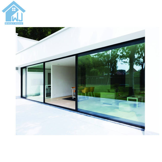 Accordion aluminum glass patio exterior 24 inches sliding doors / patio sliding door track