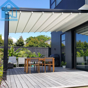 High Quality Outdoor Awning Automatic Waterproof Electric Roof PVC Retractable Pergola