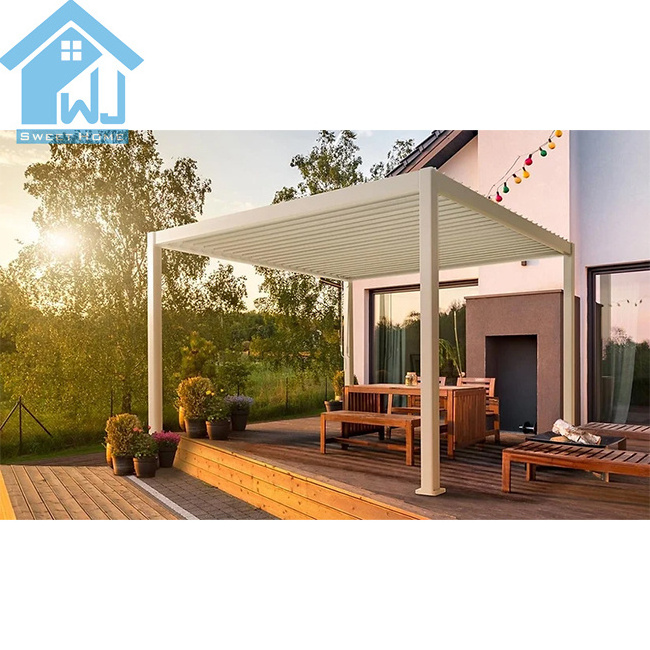 electric pergola	electric aluminum pergola aluminum louver roof pergolas and gazebos outdoor		 led lights