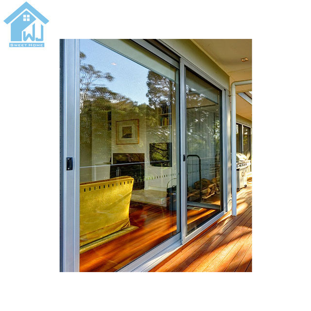 Accordion aluminum glass patio exterior 24 inches sliding doors / patio sliding door track