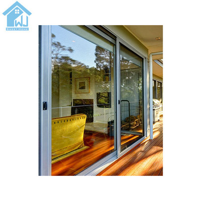 Accordion aluminum glass patio exterior 24 inches sliding doors / patio sliding door track