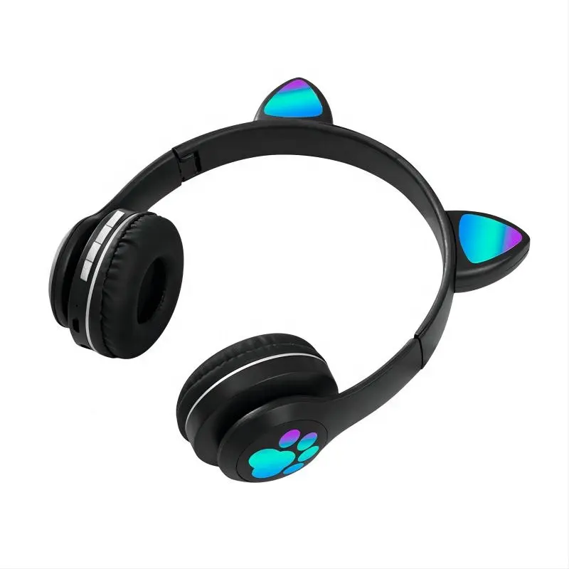 Viv-23m Led Cat Ear Paw Audifonos Running Sports Music Auriculares Gaming Headset Bt True Wireless Cat Ear Headphones