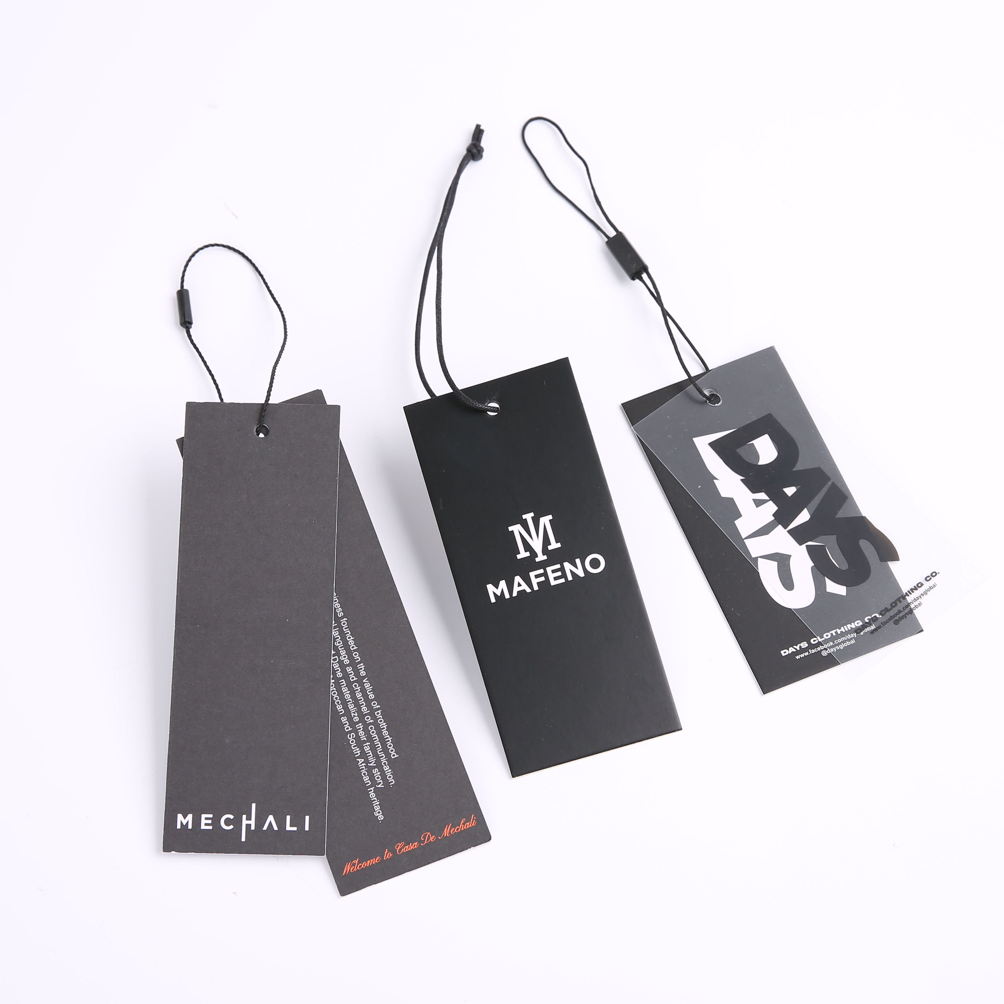 Custom luxury hangtag rope clothing polyester thread string product seal string with embossed logo plastic seal hang tag string